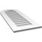 Ekena Millwork Round Top Surface Mount PVC Gable Vent: Non-Functional, w/ 3-1/2"W x 1"P Standard Frame, 16"W x 40"H GVPRT16X4001SN - alternate 2